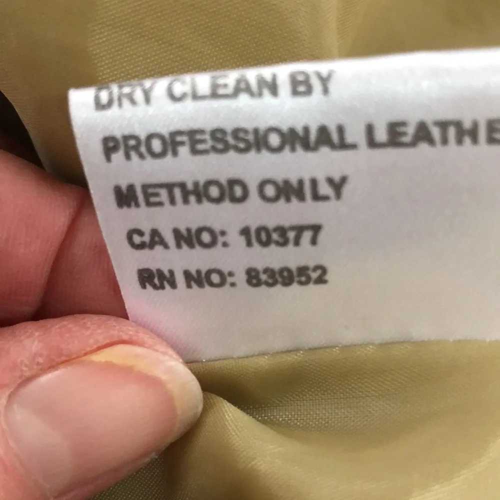 Boston proper size 12 camel color leather long coat - Picture 6 of 15